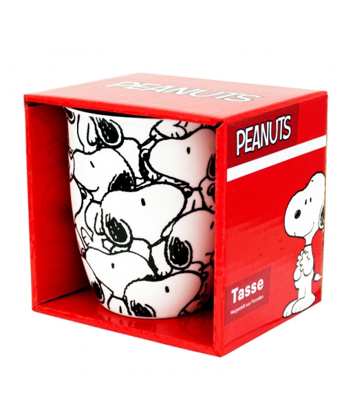 The Peanuts 0128435 – Tasse Snoopy – 'Allover', 280 ml, Keramik